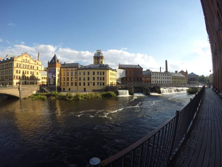 DIe Industrielandschaft in Norrköping: Wie es wohl früher hier war?