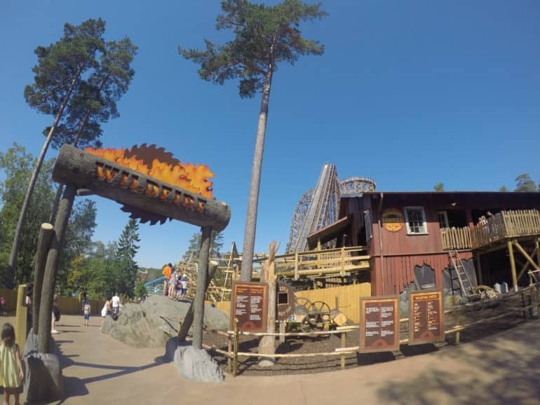 Der Wildfire Rollercoaster im Erlebnispark  Kolmården ist mir eindeutig zu wild.