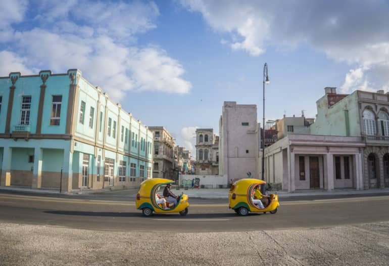 Die gelben Cocotaxis sind witzig, aber echt schnell.