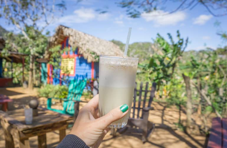 Ein Begrüßungscocktail von Juan, meinem Gastvater.