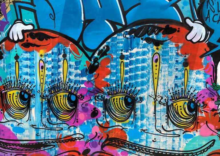 Bunt, schrill und verdammt kunstvoll: Graffiti im hippen Yogyakarta.