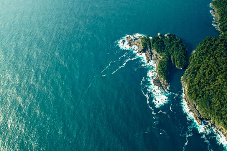 Das ist es, das Fjordland von oben: Wahnsinn, oder?