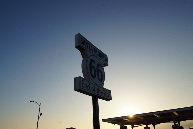 Das Ende der Route 66 liegt am Santa Monica Pier.