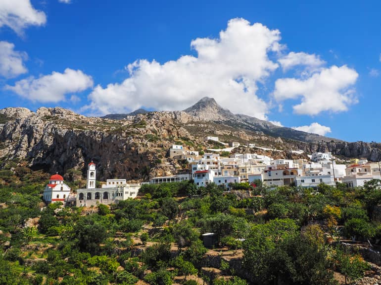 Messochóri zählt zu den am wenigsten touristischen Zielen auf Karpathos.