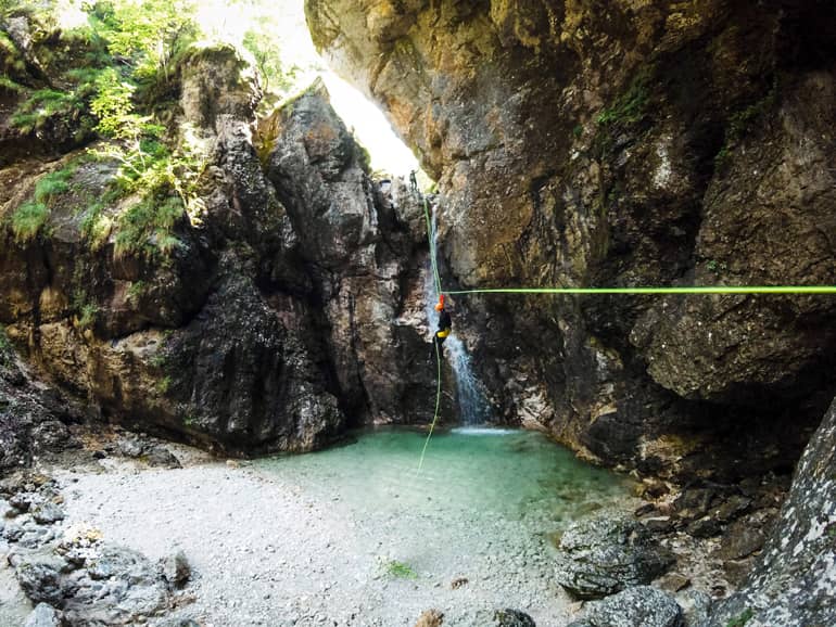Canyoning in Slowenien