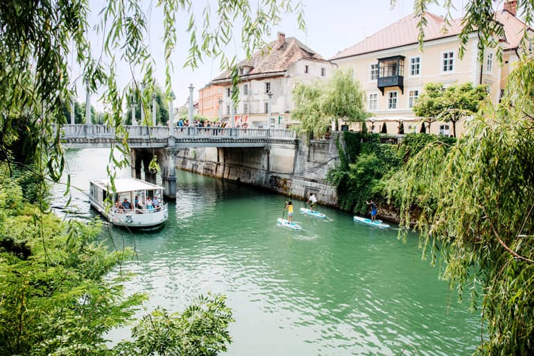 SUP in Ljubljana