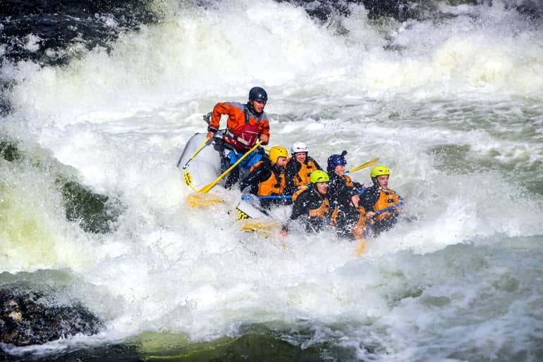 Rafting in Voss ist nichts für schwache Nerven.