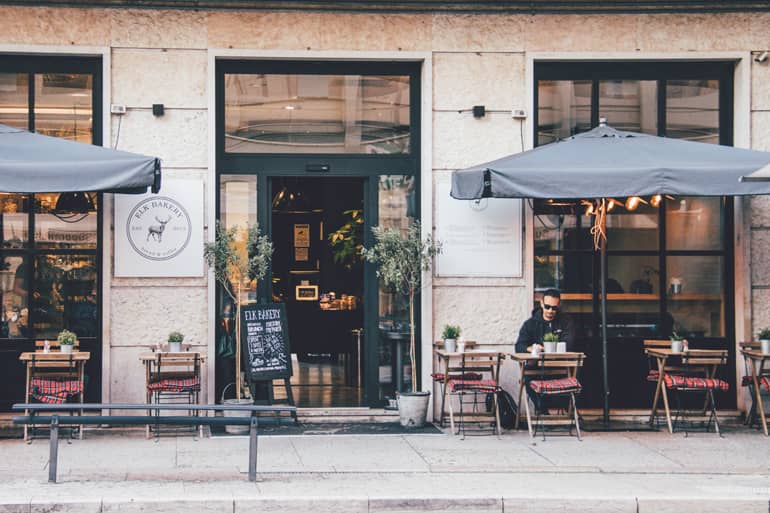 Bäckerei Elk Bakery in Verona von außen