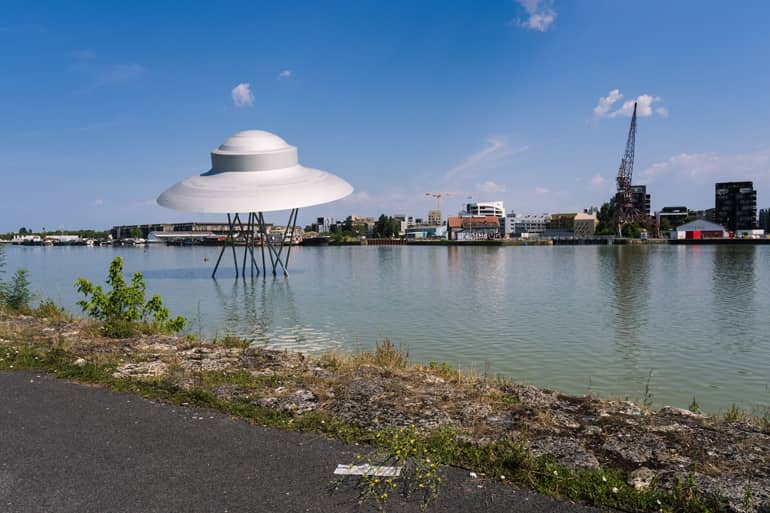 Noch recht unbekannt, aber trotzdem fotogen: das Raumschiff.