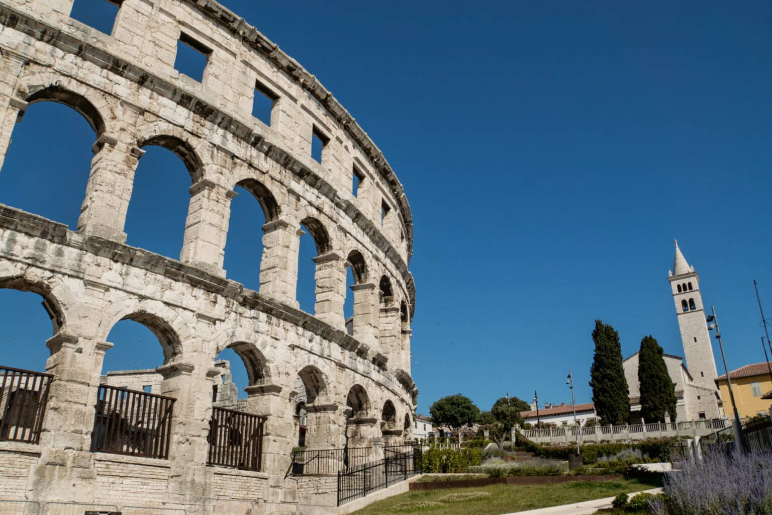 Das Amphitheater in Pula zählt zu Kroatiens berühmtesten Sehenswürdigkeiten.