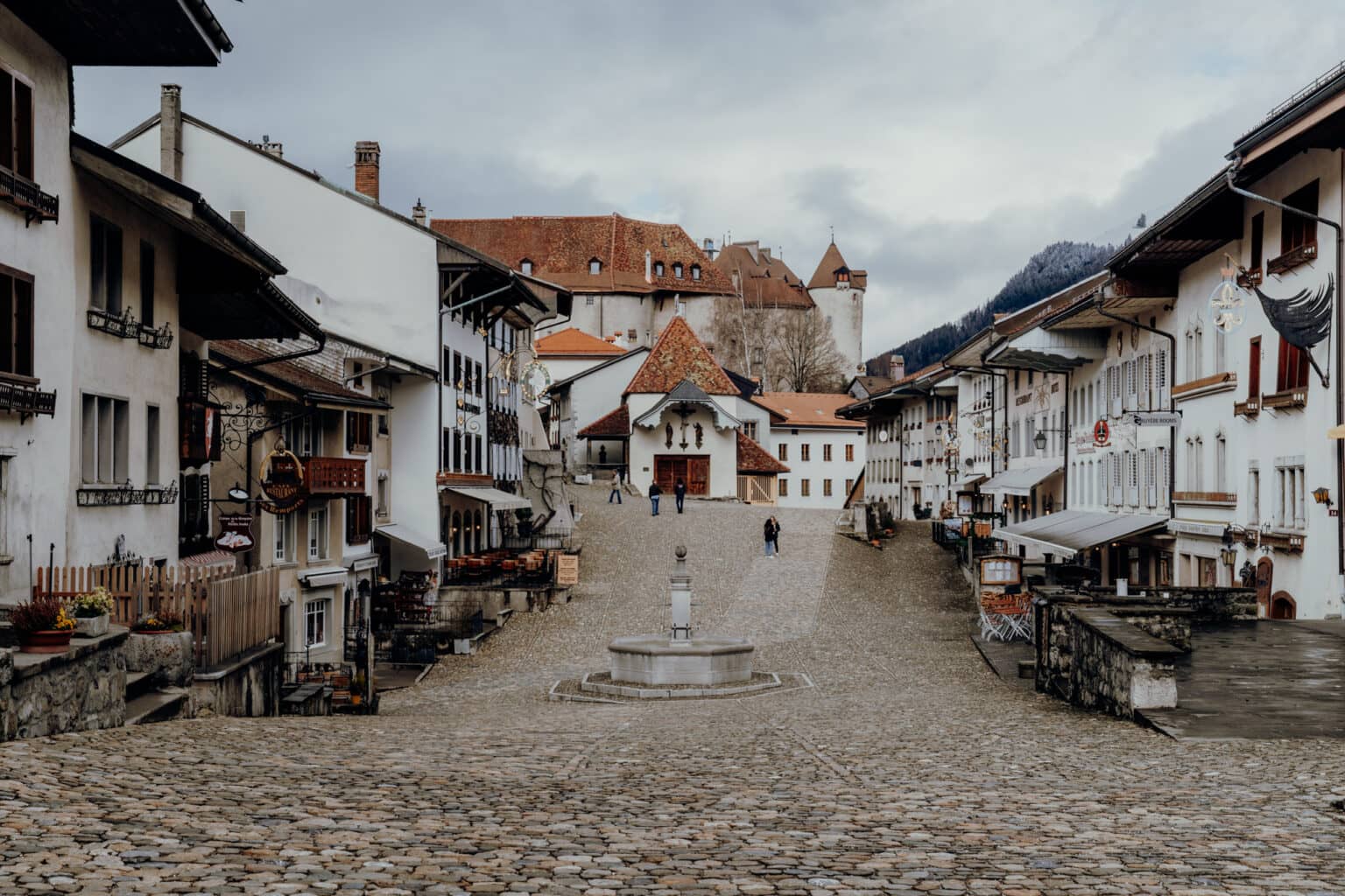 Das Städtchen Gruyères gleicht einer Puppenstube.