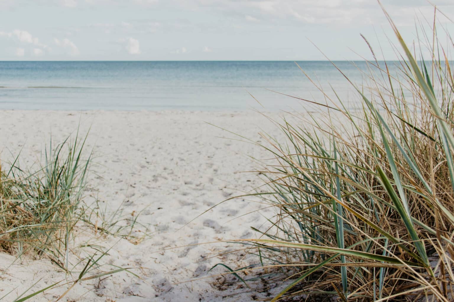 Feiner Sand und klares Wasser an der Bucht von Falsterbo.