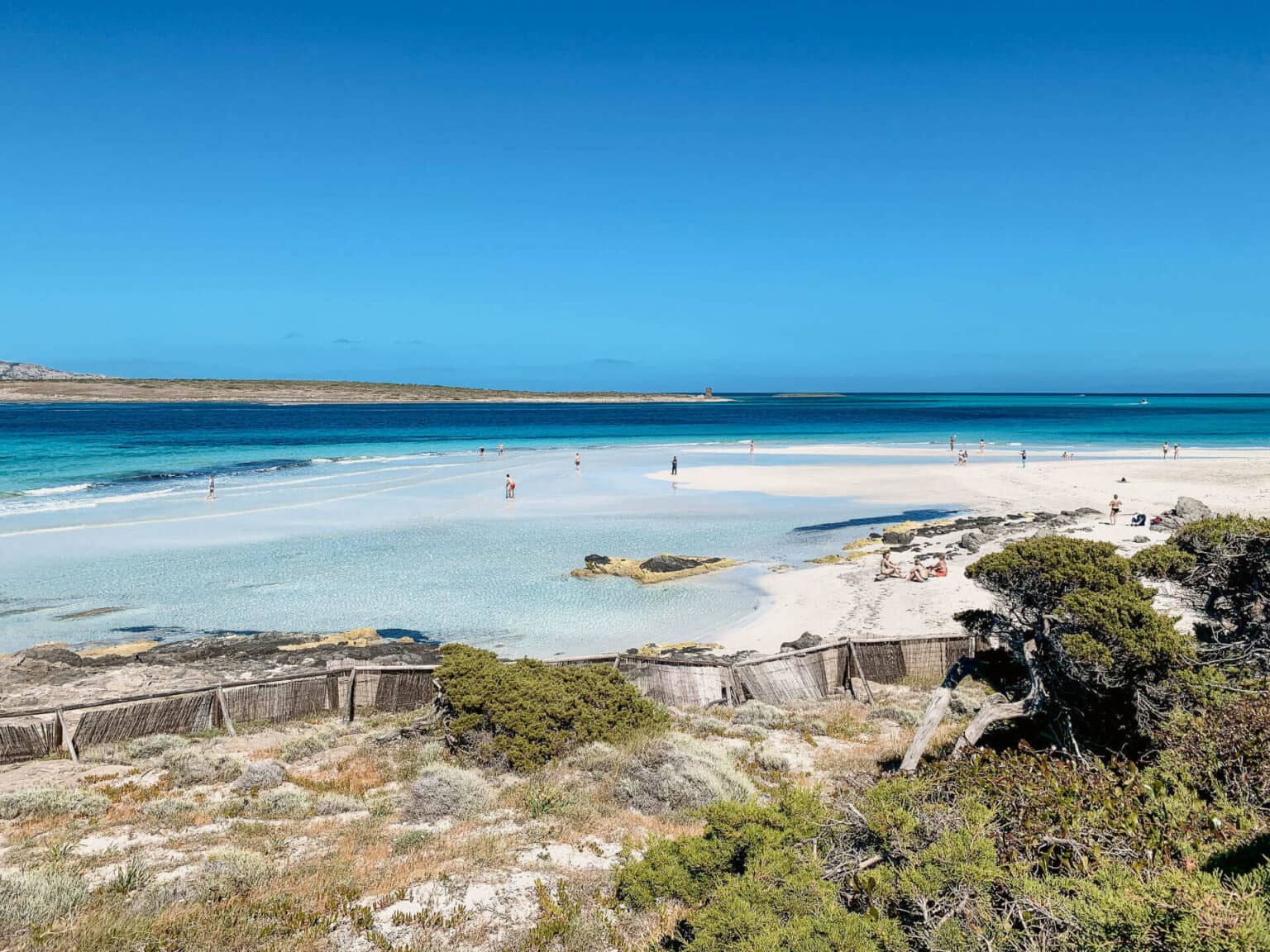 Die Lagune La Pelosa ist Sardiniens Vorzeigestrand.