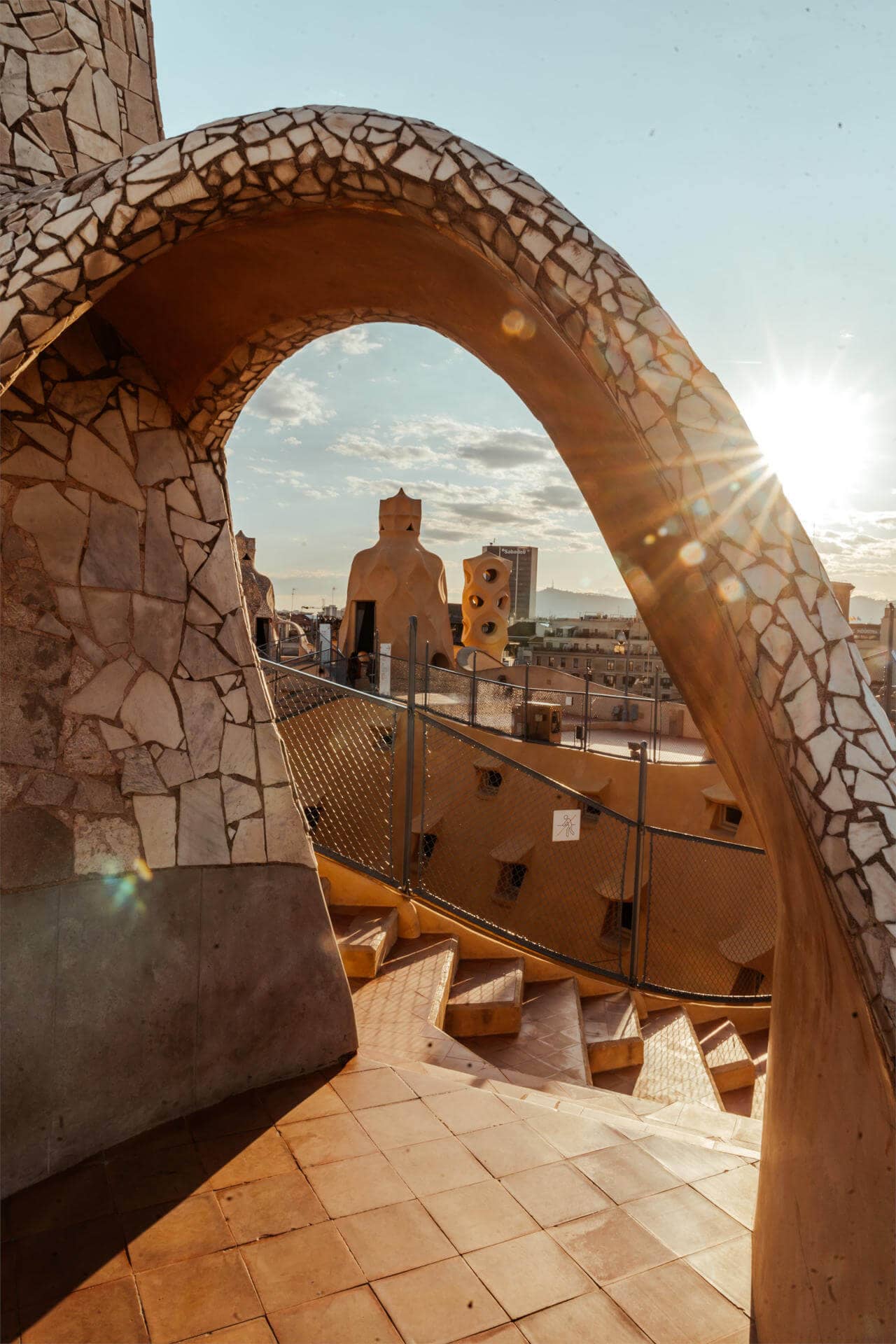 Sonnenuntergänge sind von der Casa Milà besonders schön.