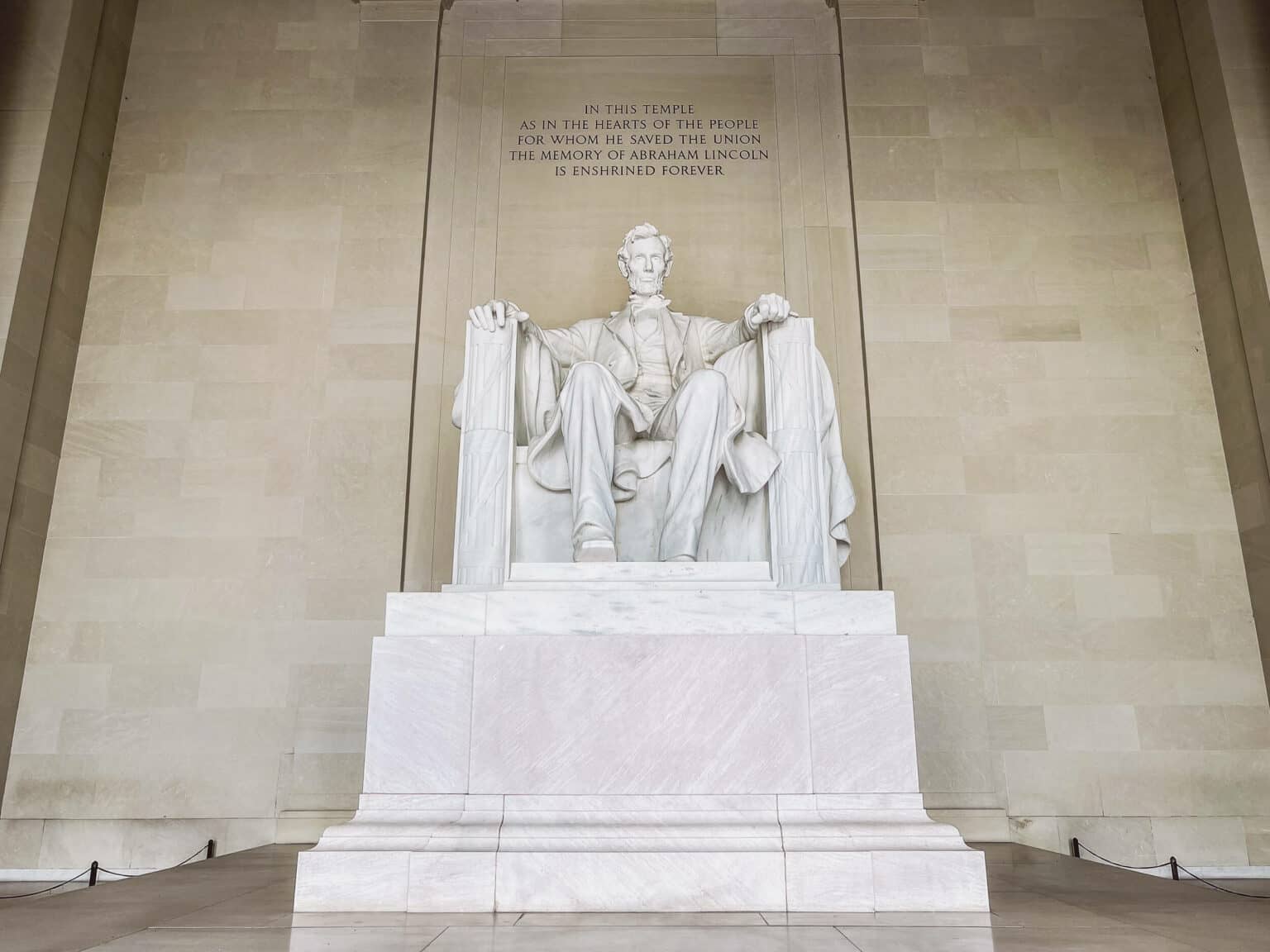 Das Lincoln Memorial zählt zu den beeindruckendsten Orten in der National Mall.