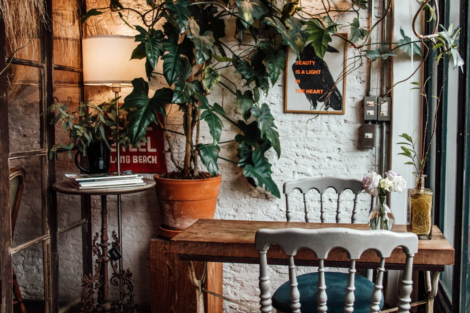 Im Floral Café gibt’s neben Kaffee Interior-Ideen für zu Hause.