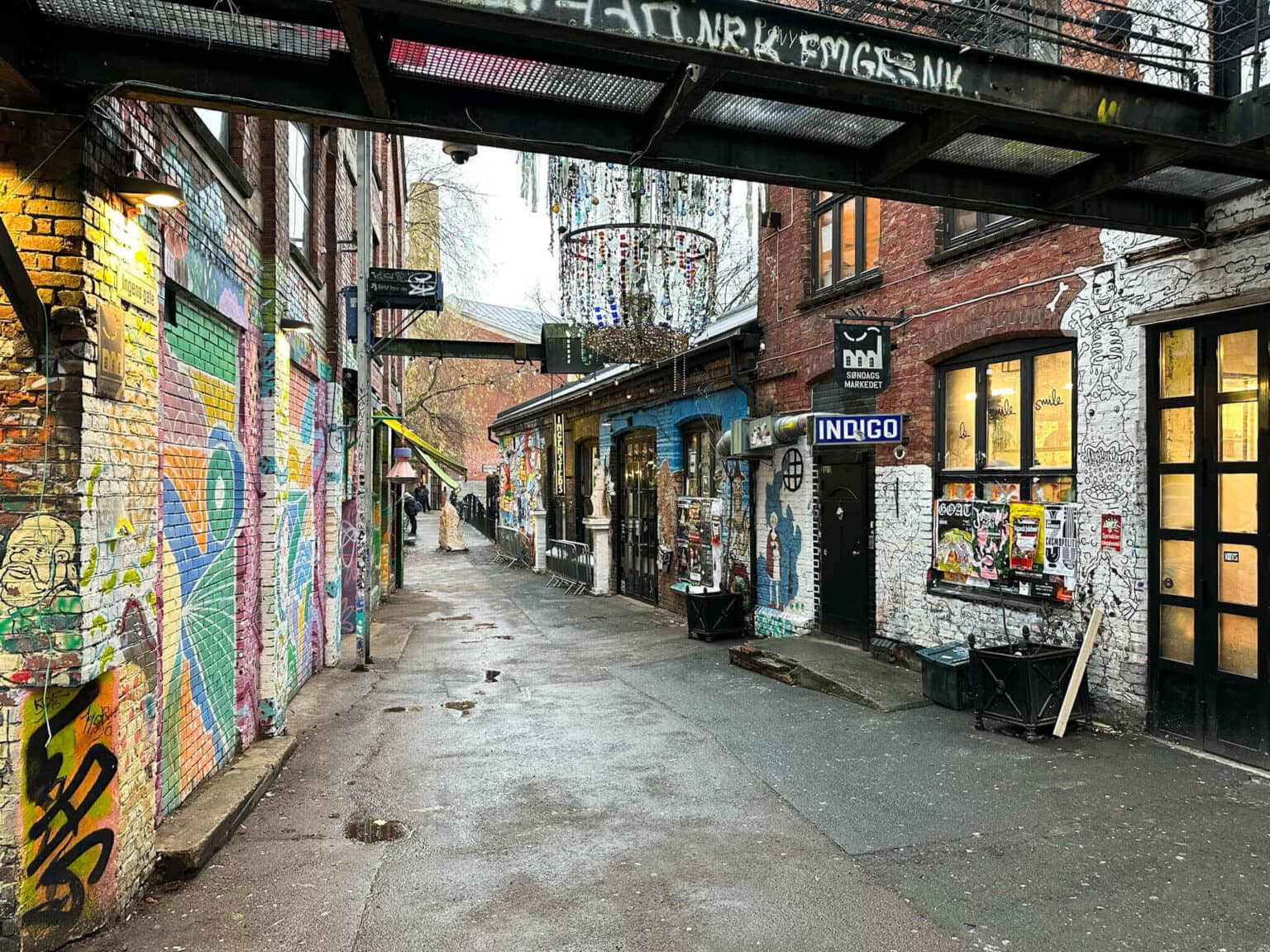 Graffitis in der Lions Gate in Oslo.