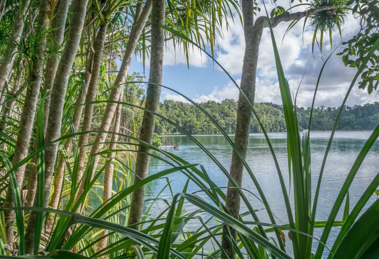 Am Lake Eacham lässt es sich wunderbar abkühlen.
