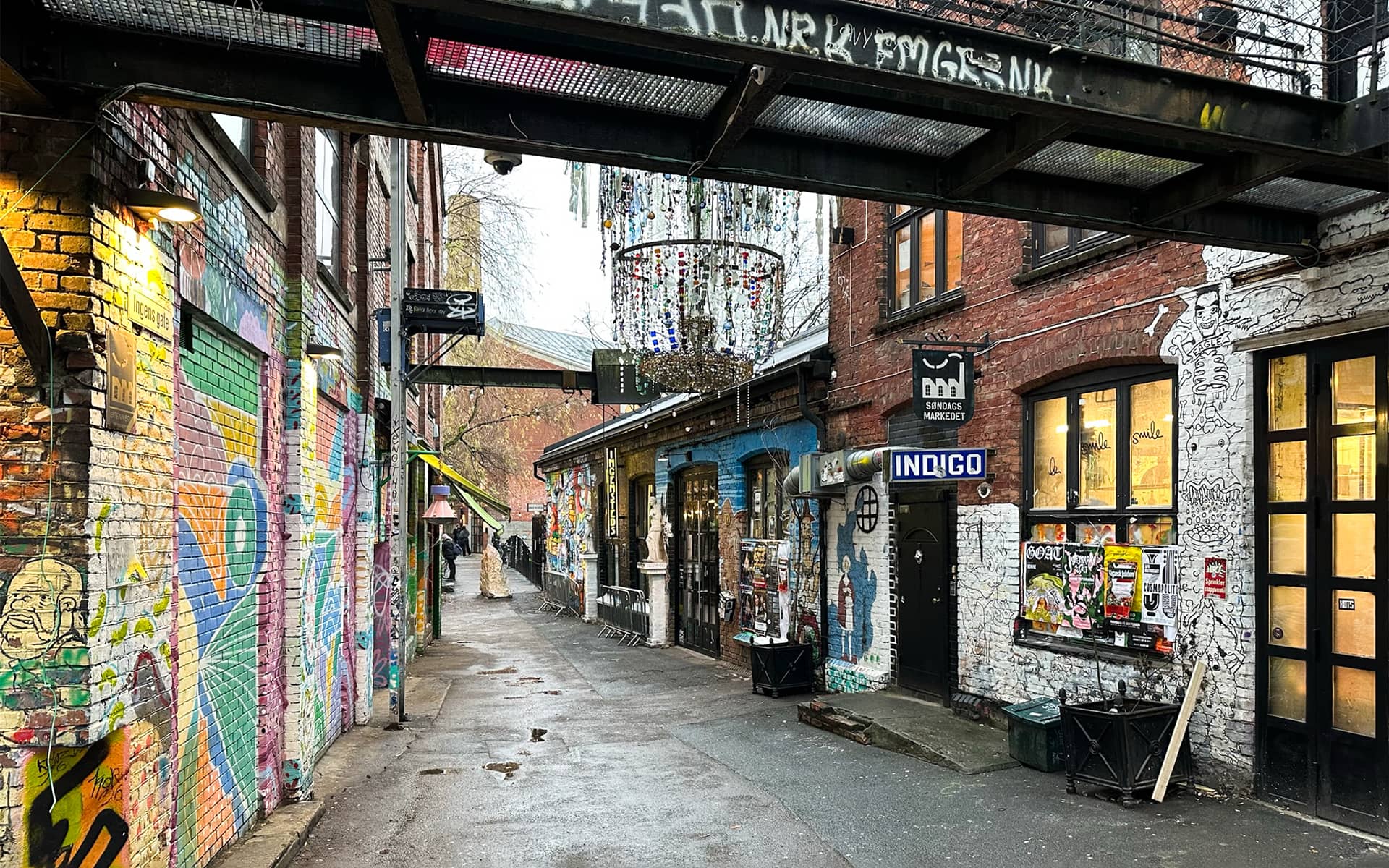 Graffitis in der Lions Gate in Oslo.