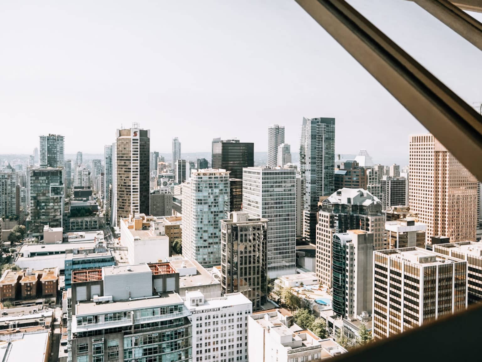Die Skyline von Vancouver.