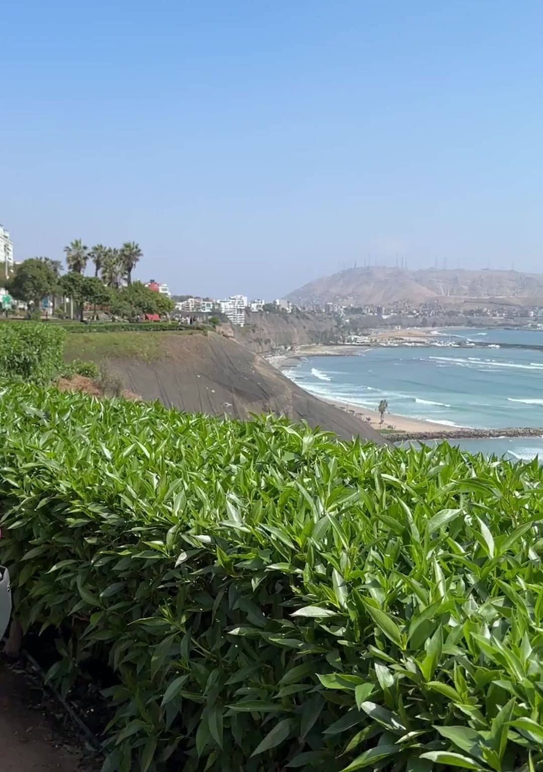 Die Küste in Lima, Peru.