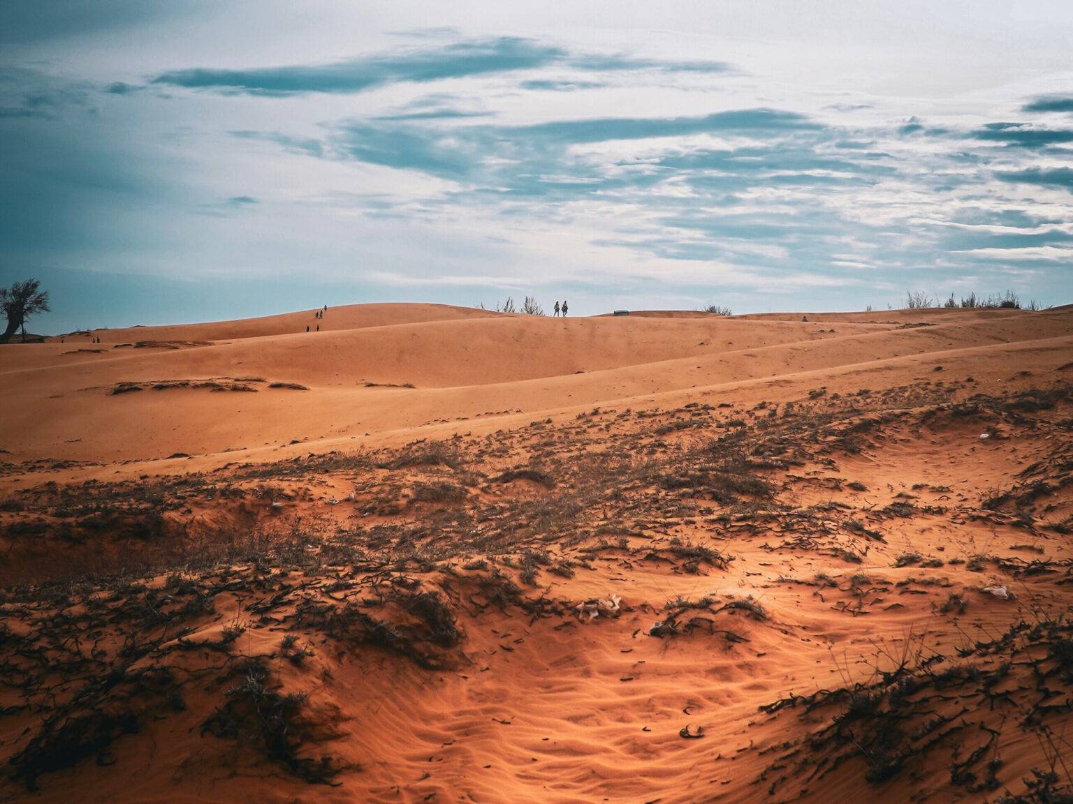 Rote Sanddünen in Mui Ne.