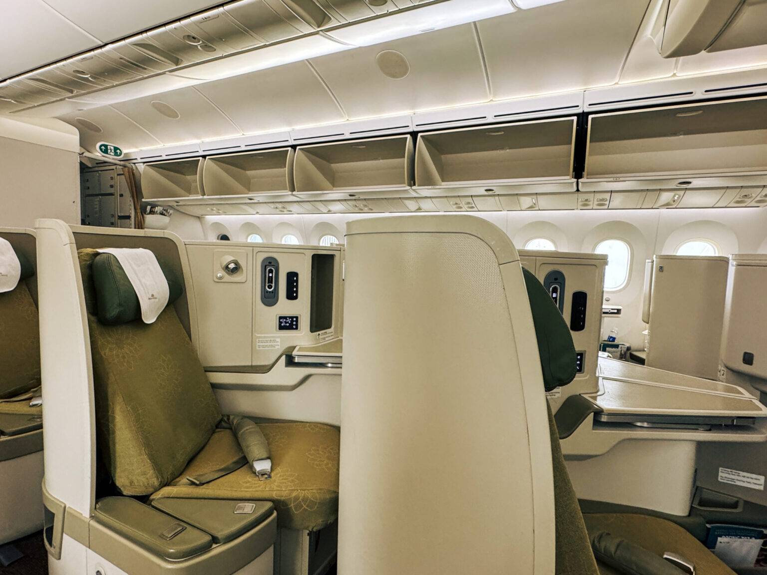 Einzelkabinen in der Vietnam Airlines Business Class.