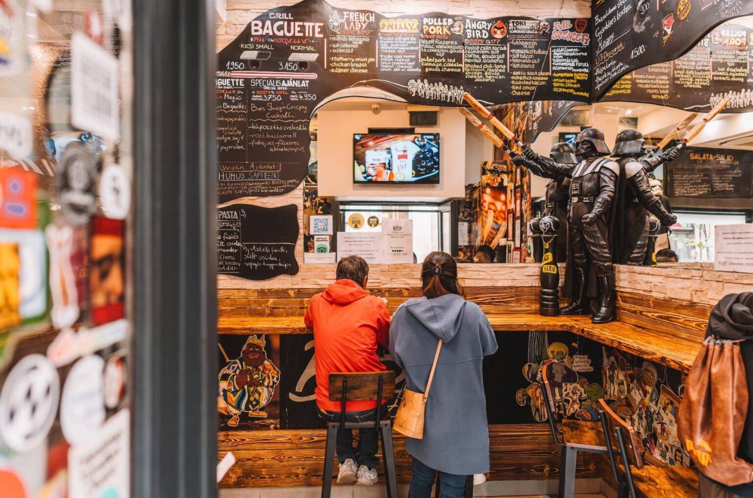 Die Bors Gastrobar im jüdischen Viertel von Budapest