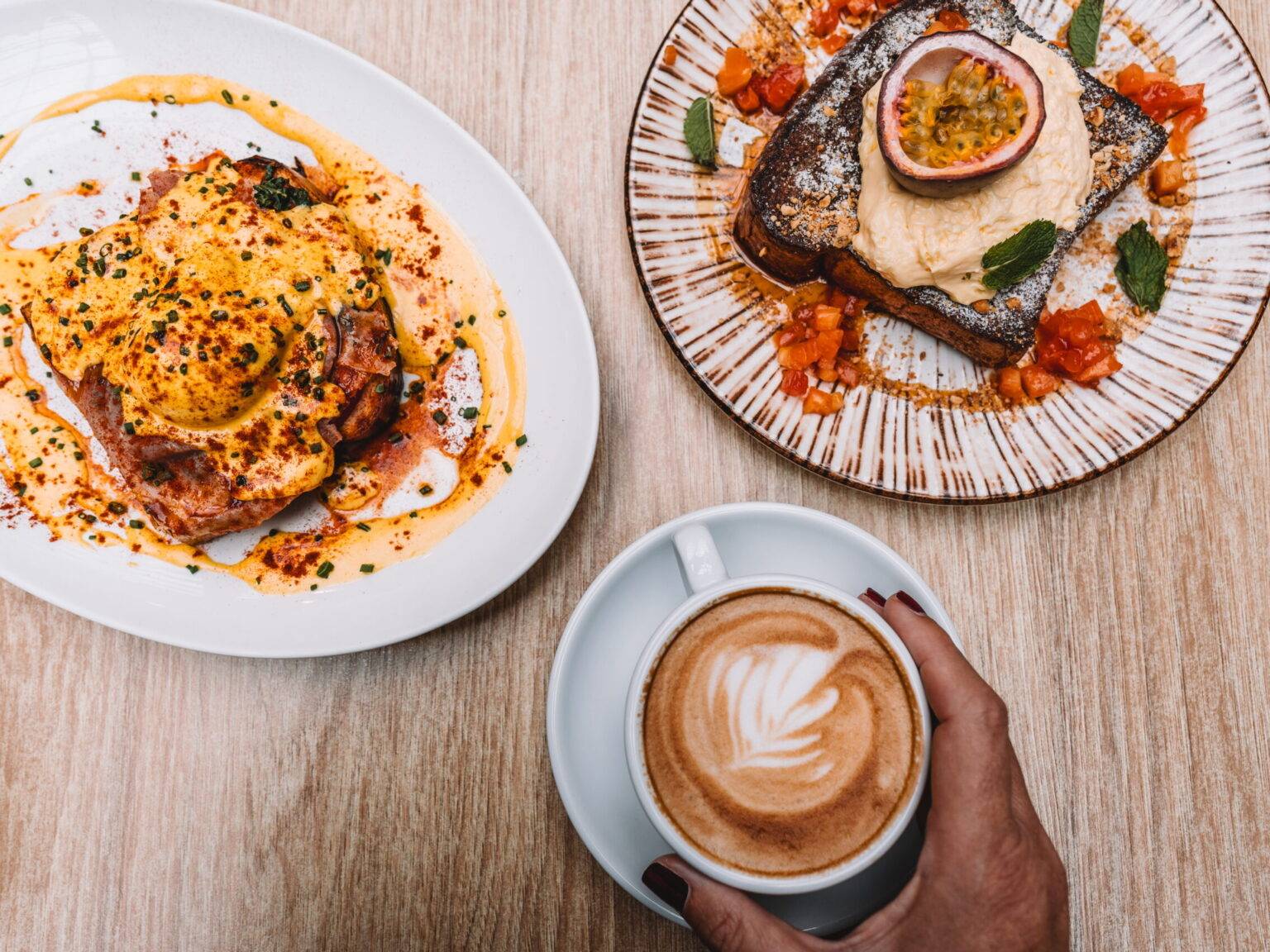 Frühstücksgerichte im Restaurant Twentysix° in Budapest