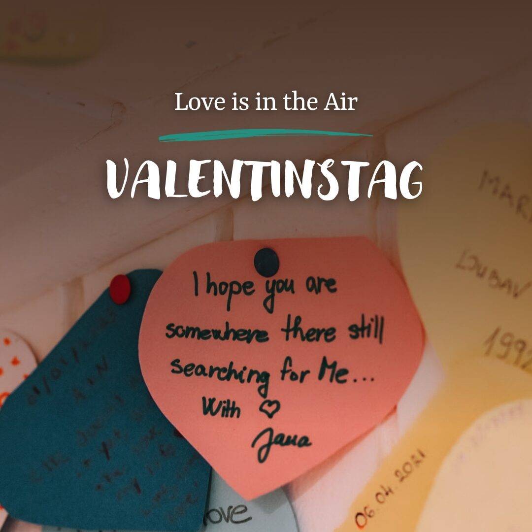 Instagram Carousel - Love is in the air: Romantische Ziele für deinen Valentinstag