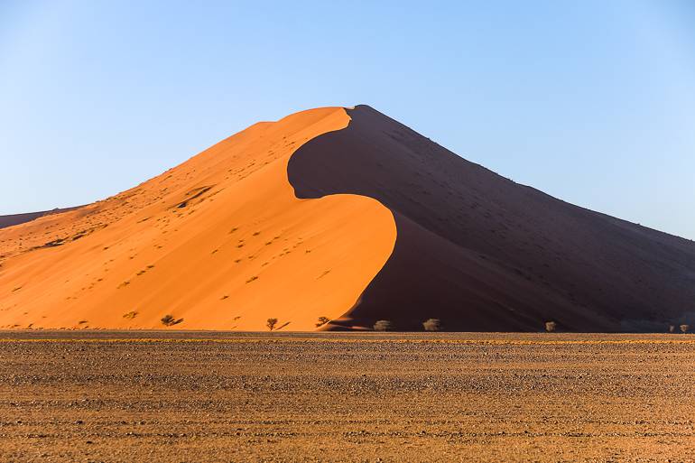 Die höchsten Dünen der Welt finden sich im Sossusvlei.