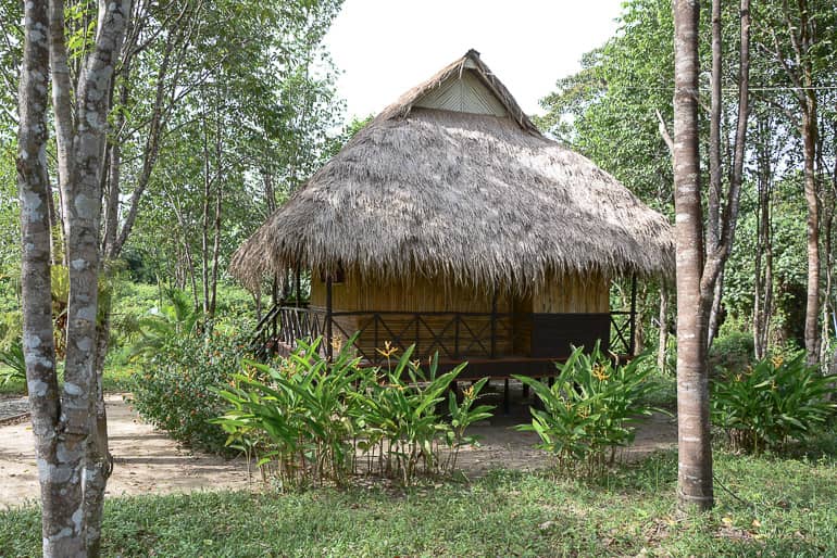 Ausruhen in Chi Path vor dem Dschungeltrekking in den Cardamom Mountains.