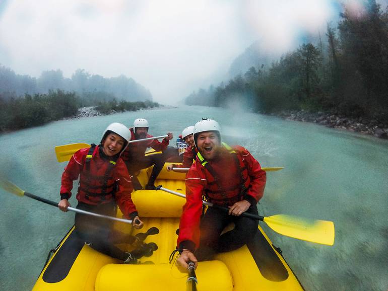 Slowenien-Rundreise: Rafting