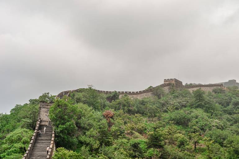 Peking: Blick über die chinesische Mauer