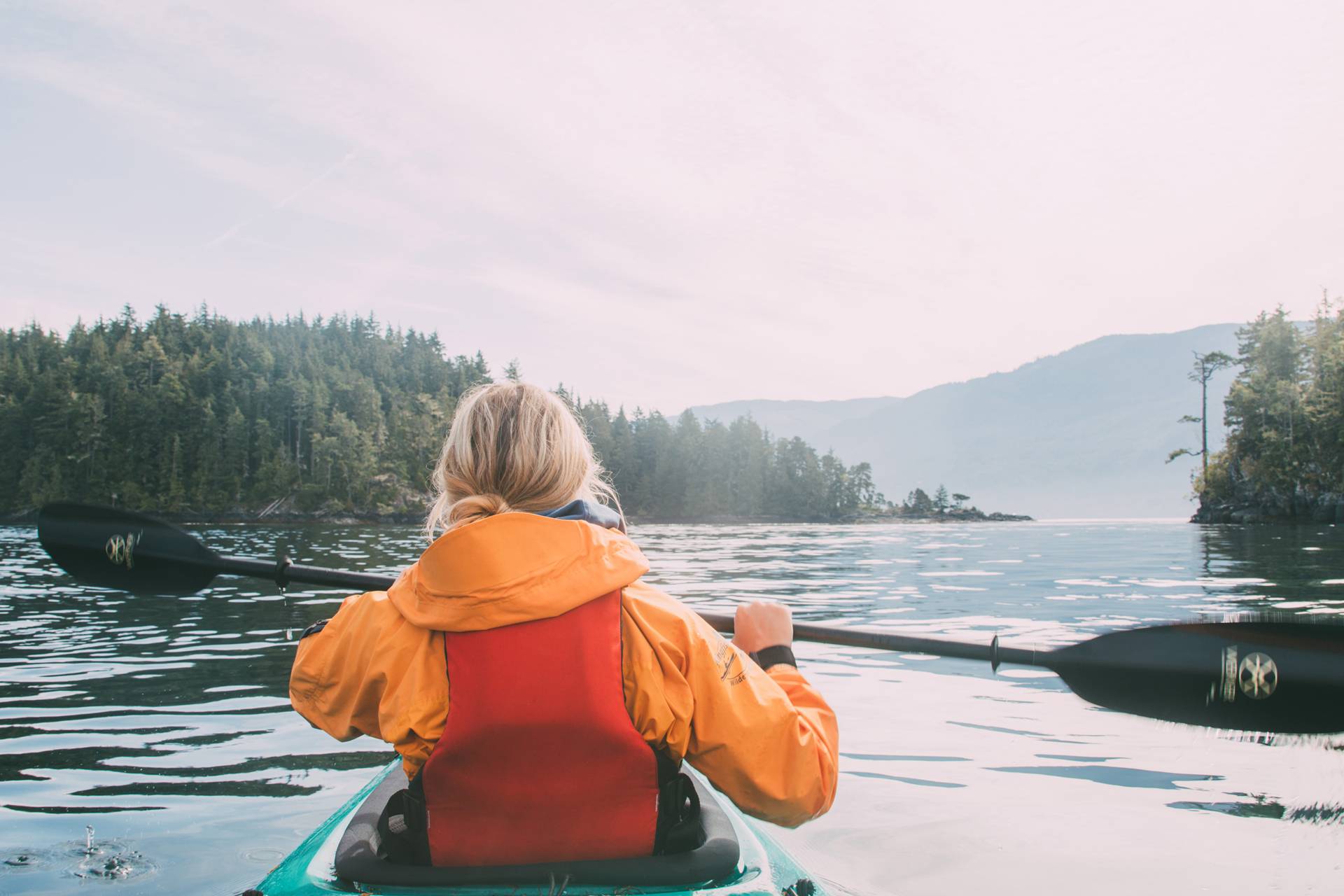 Glücksgepuste: Kayaking in British Columbia