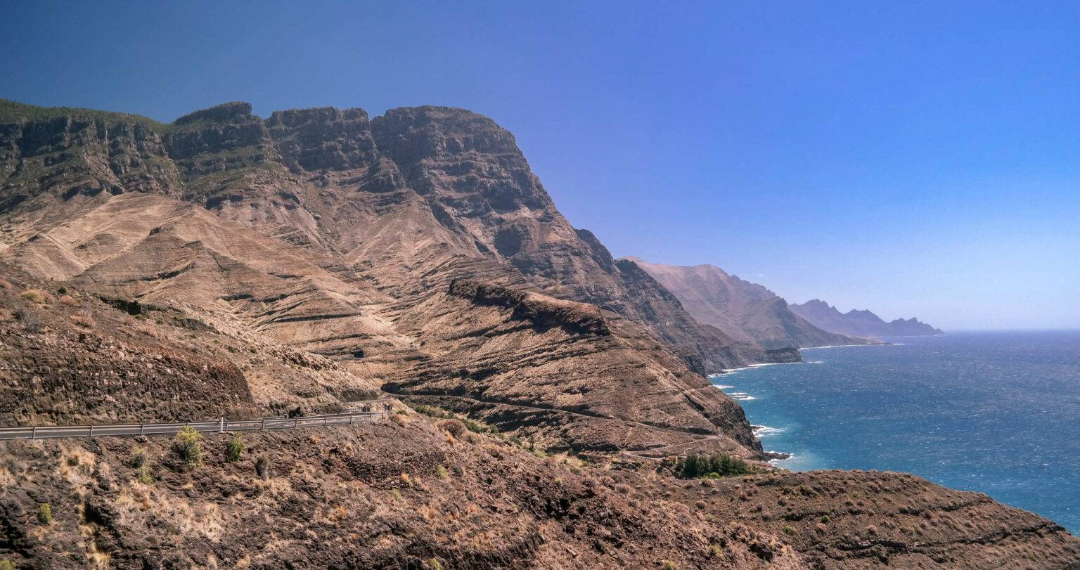 Die Steilklippen an der Westküste Gran Canarias - nur wenige Kilometer von Agaete entfernt.