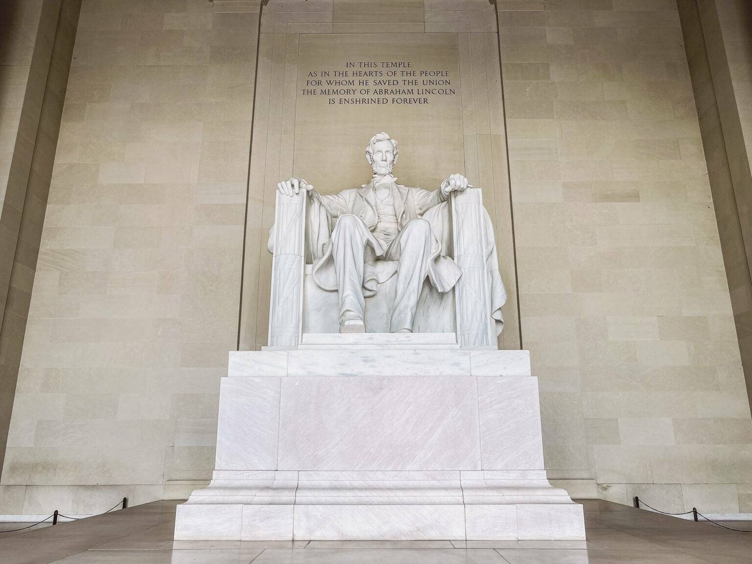 Das Lincoln Memorial zählt zu den beeindruckendsten Orten in der National Mall.