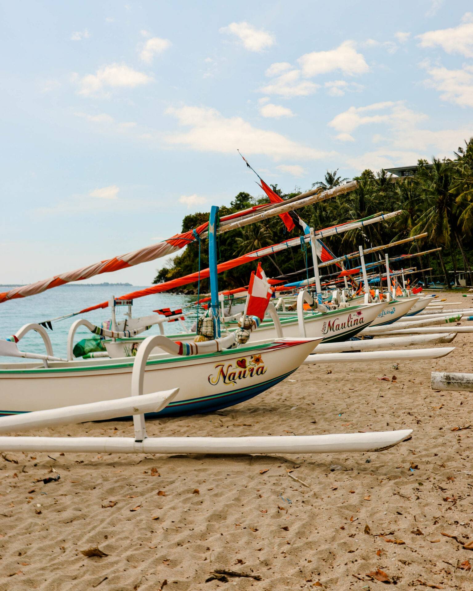Fischerboote auf Lombok.