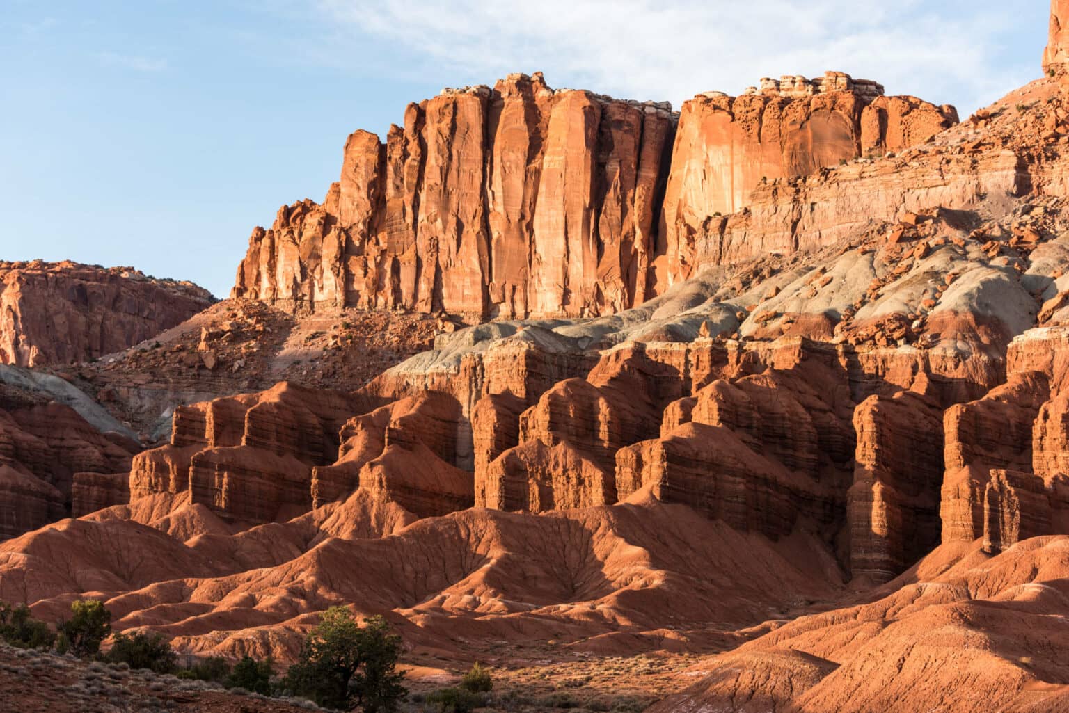 Rote Sandsteinformationen im Capitol Reef Nationalpark.