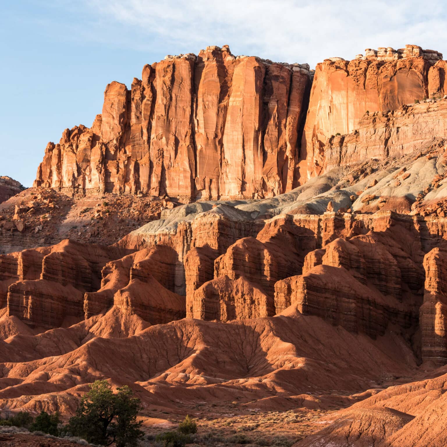 Rote Sandsteinformationen im Capitol Reef Nationalpark.