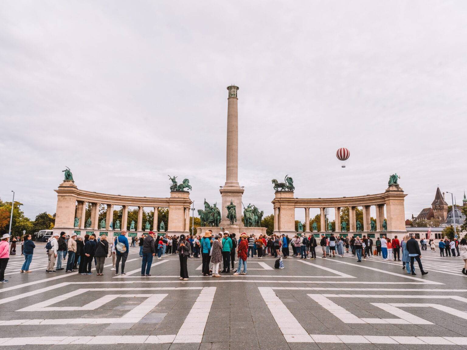 Der Heldenplatz in Budapest.