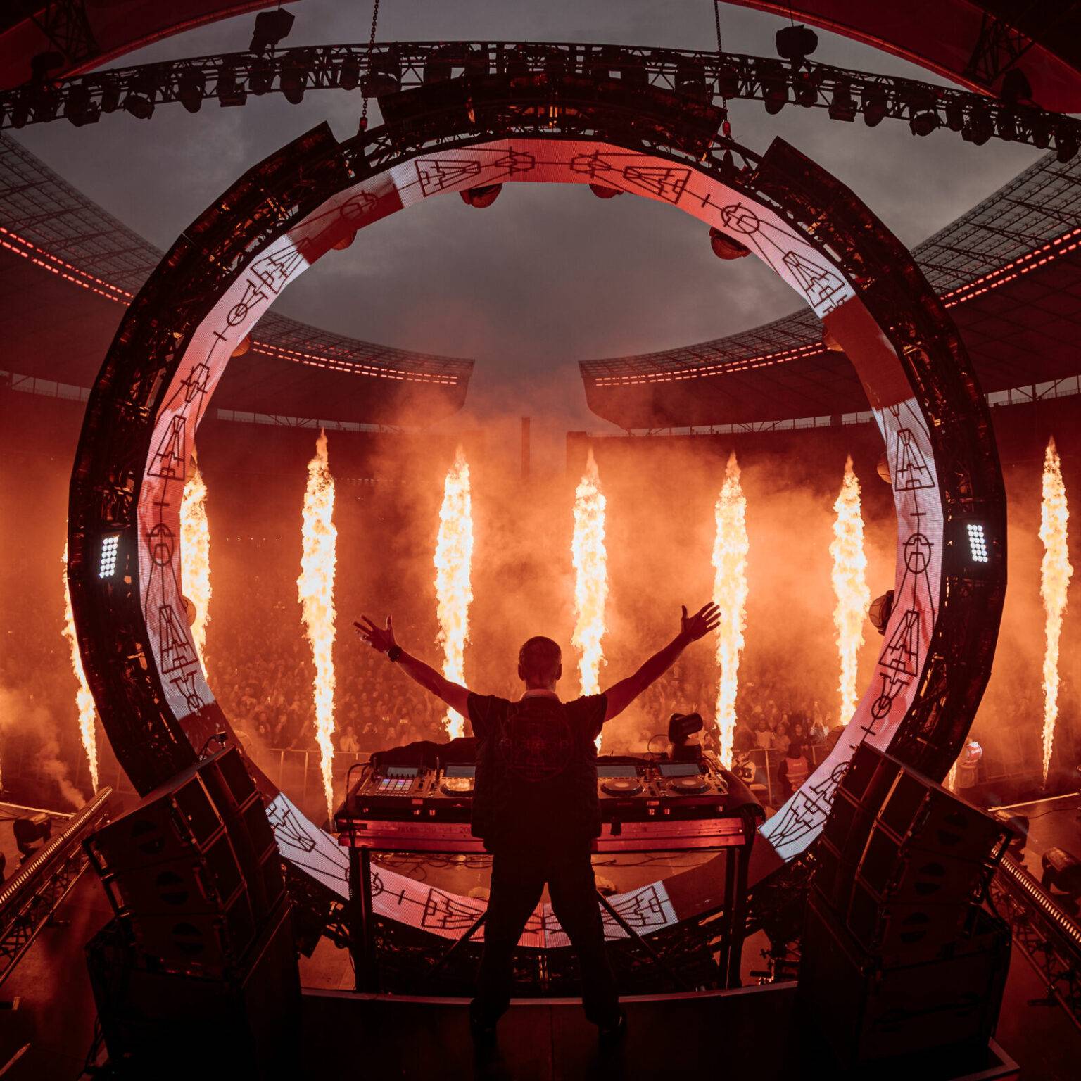 Armin van Buuren während seiner Performance auf dem Lollapalooza in Berlin.