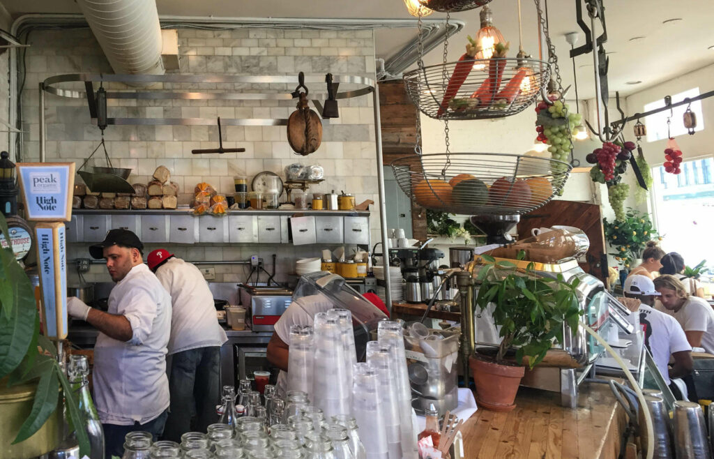 The Butcher's Daughter in New York is a perfect hipster spot for a leisurely breakfast.