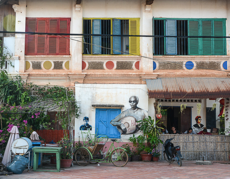 Travellers Insight Reiseblog Reisetipps Kambodscha Kampot Kolonialhaus Street Art