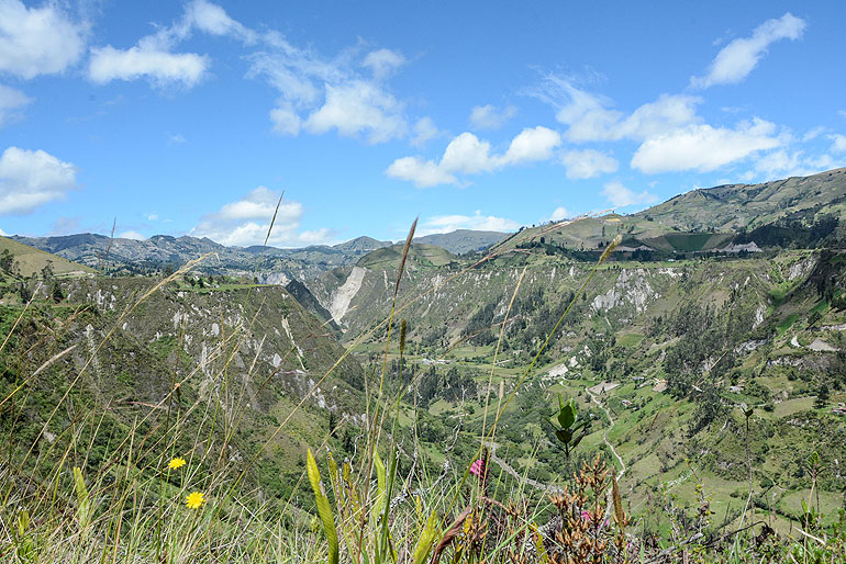 Leave you speechless: Grandiose views like that of the Toachi Canyon.