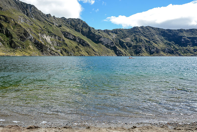 If you still have power after descending from the crater rim, you can paddle across the lake in a kayak.
