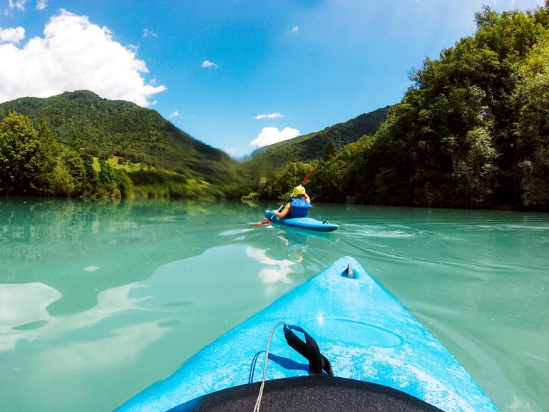 Kayaking in Slowenien