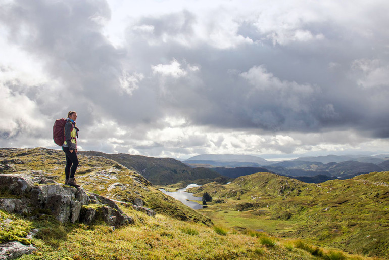 Auf der Vidden-Wanderung bieten sich dir überall tolle Ausblicke in malerischer Landschaft!