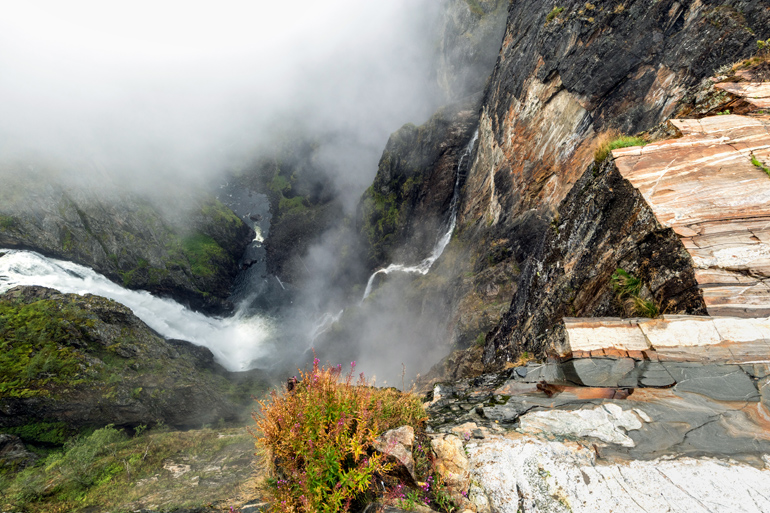 Der Vøringsfossen ist einer der bekanntesten Wasserfälle Norwegens.