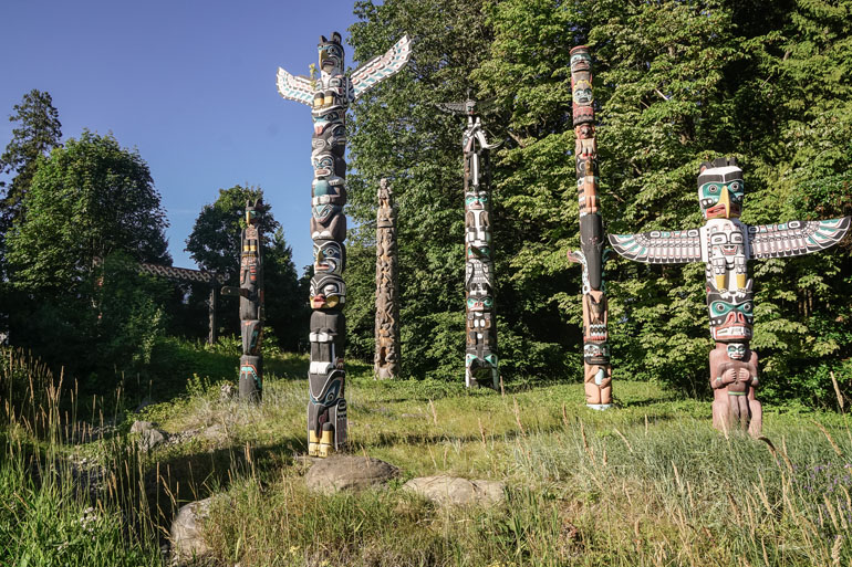 Vancouver: Totem Poles in Stanley Park
